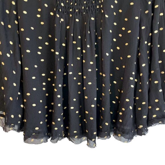 ANTHRO Floreat Everafter Chiffon Blouse 100% Viscose - Picture 5 of 13